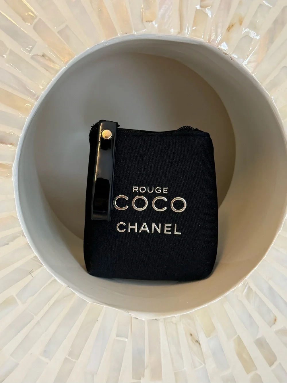 GWP NIP ROUGE COCO CHANEL Black Mini Cosmetic Pouch
